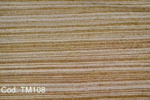 TM108 - draperie dungi maro alb